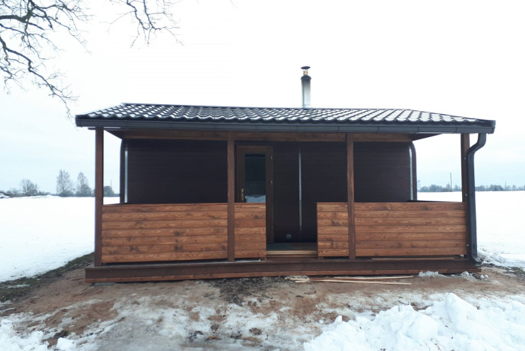 Sauna terassilla 6M